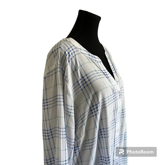 DC Jeans button up plaid Top Size 1X - Picture 2 of 11